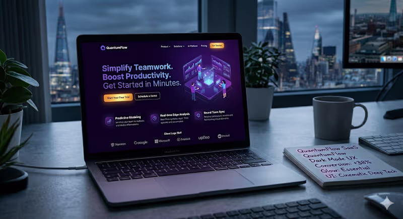 Cover image for Modern SaaS Website Design & Development in Webflow