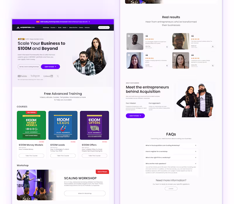 Cover image for Redesign drop 💥 Just finished rebuilding the Acquisition.co...
