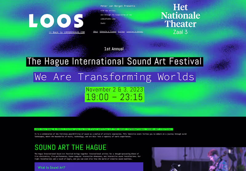 Cover image for Music Festival Landing Page