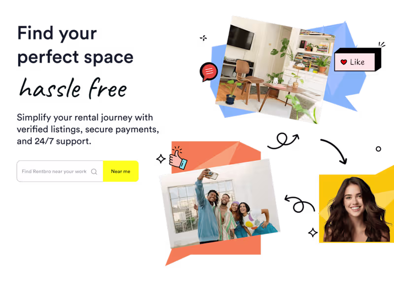 Cover image for Landing page design for rental company