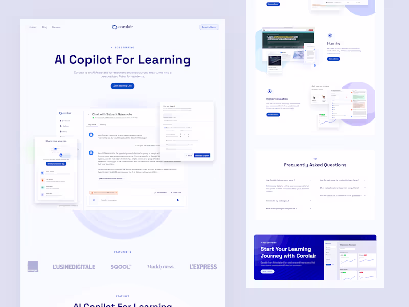 Cover image for Corolair UI/UX & Framer Development