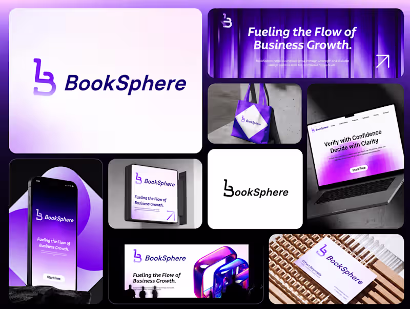 Cover image for BookSphere Brand Identity Showcase