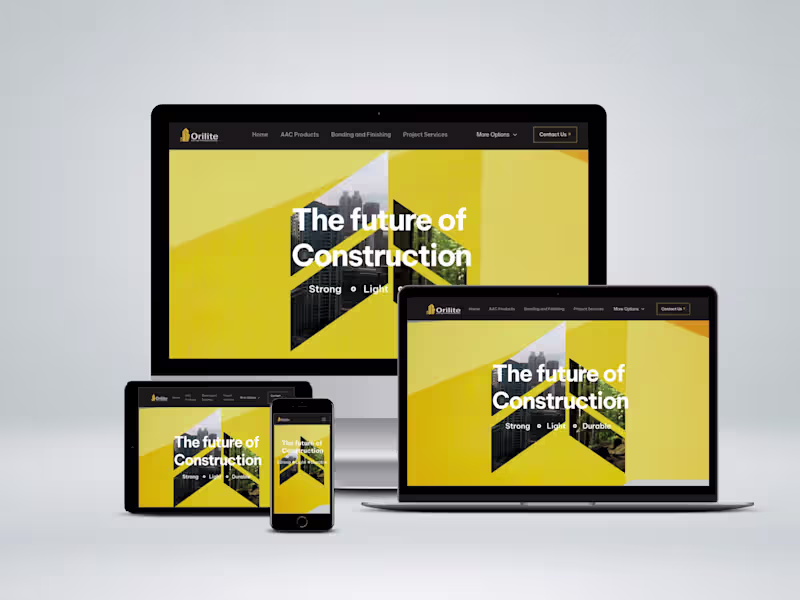 Cover image for Pixel-Perfect Website Development for Orilite