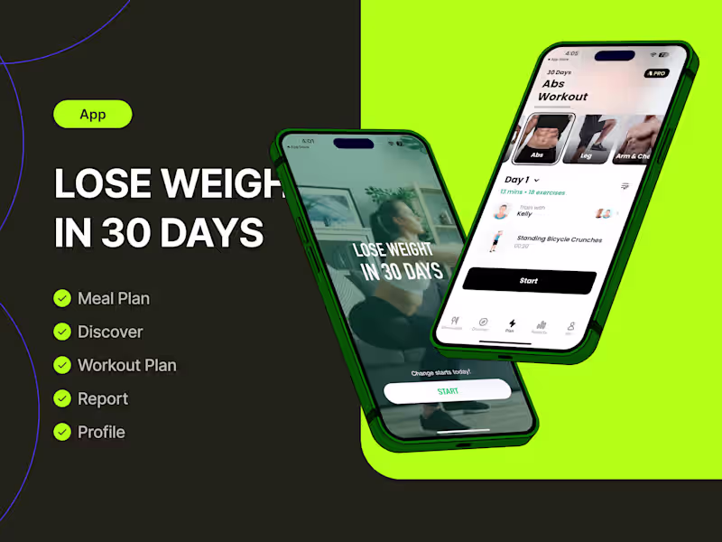 Cover image for Lose Weight in 30 Days Mobile App