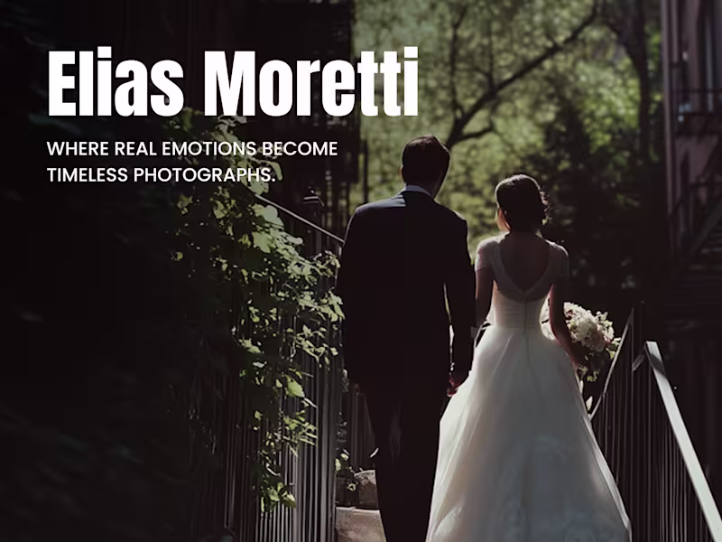 Cover image for We designed this website for a photographer whose work is dr...