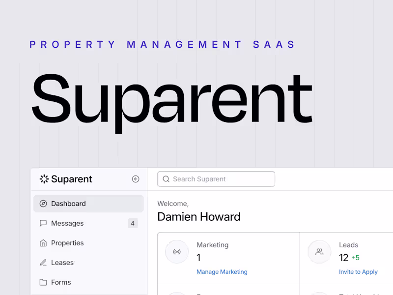 Cover image for Suparent • Enhancing Usability in Property Management Software