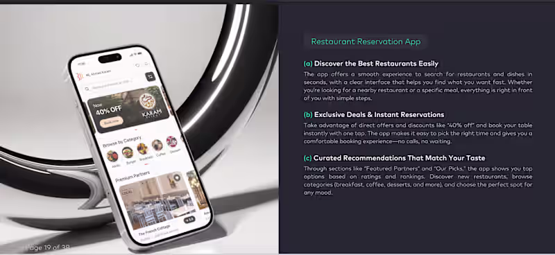 Cover image for Restaurant Reservation Platform – Mobile