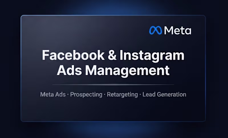 Cover image for Facebook & Instagram Ads Management