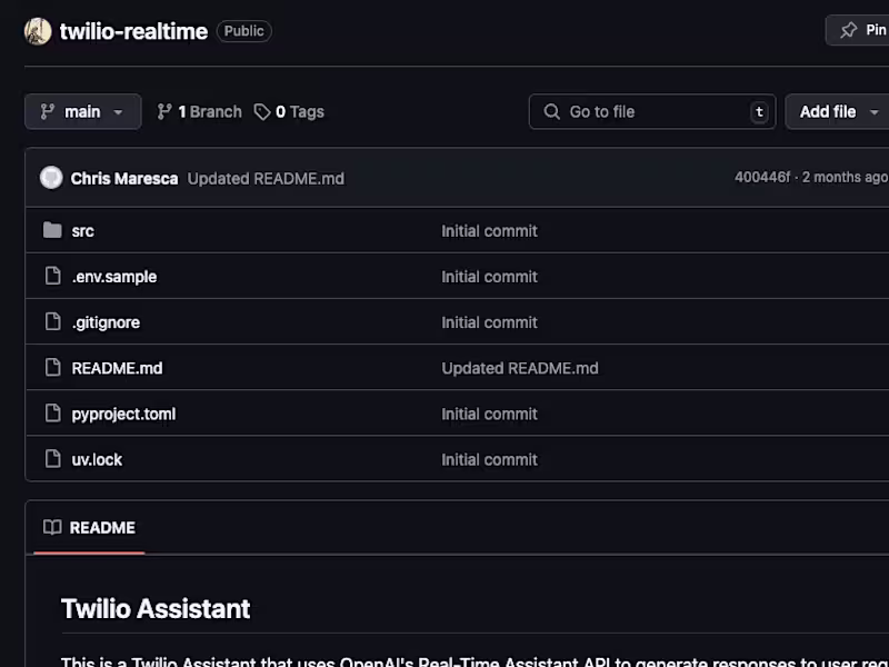 Cover image for AI Real-Time Phone Assistant