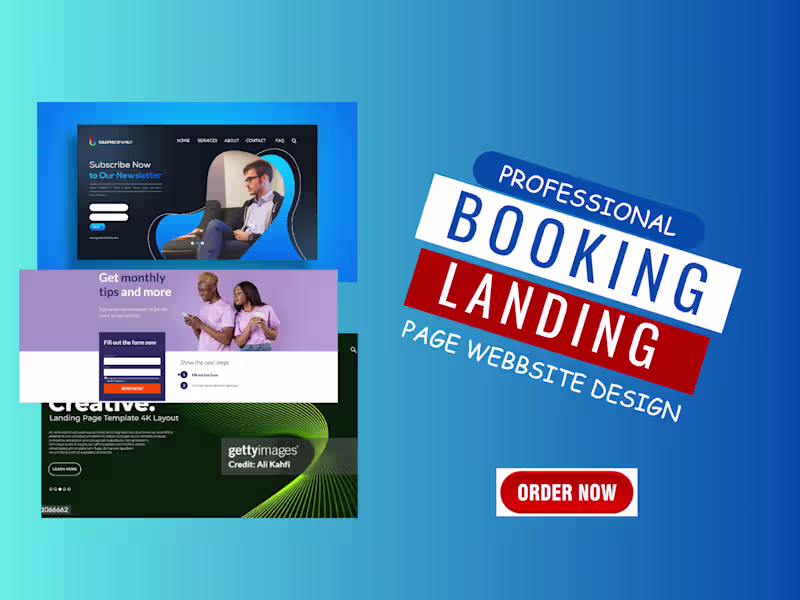 Cover image for create home care housekeeping booking landing page design