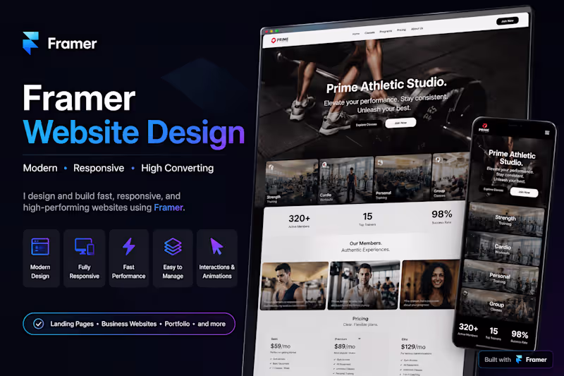 Cover image for Create a Premium Framer Landing Page