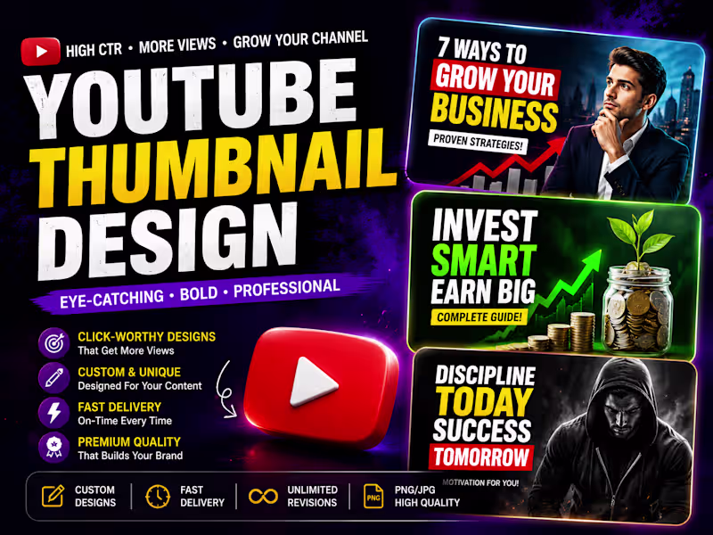 Cover image for YouTube Thumbnail Design