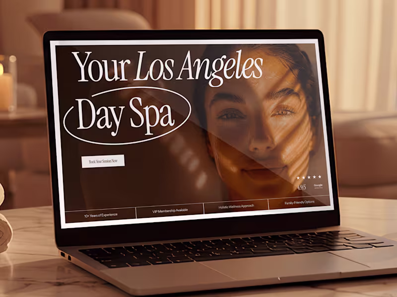 Cover image for A website that feels as good as a spa day