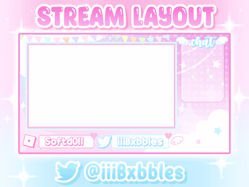 Cover image for 💖 Stream Layout Commission 🌷