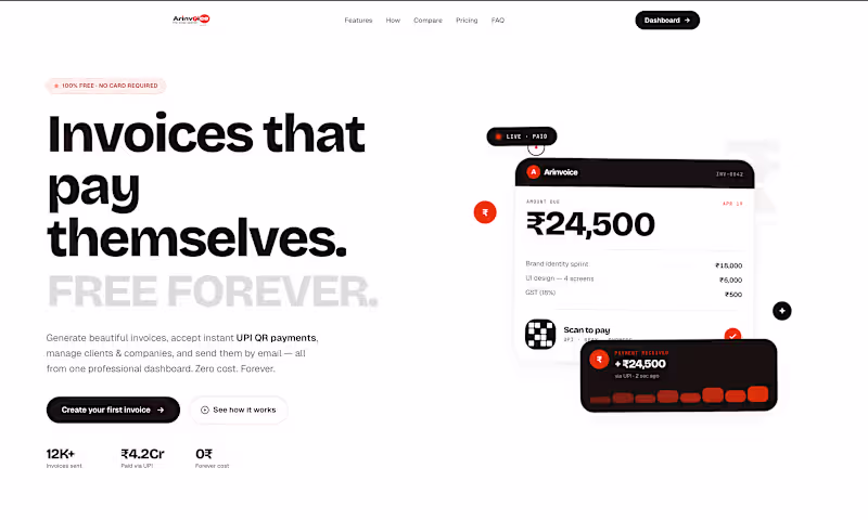 Cover image for Arinvoice | Invoice Generator