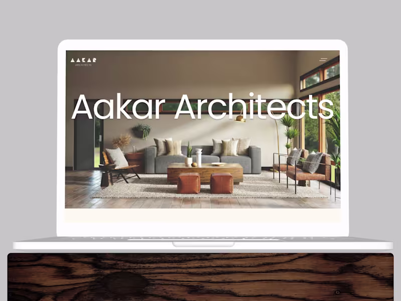 Cover image for Aakar Architects | Website Redesign