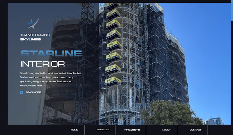 Cover image for Starline Interior | Website Design