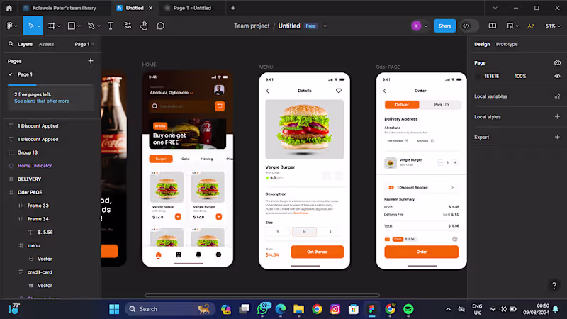 Cover image for Restaurant App mockup Design