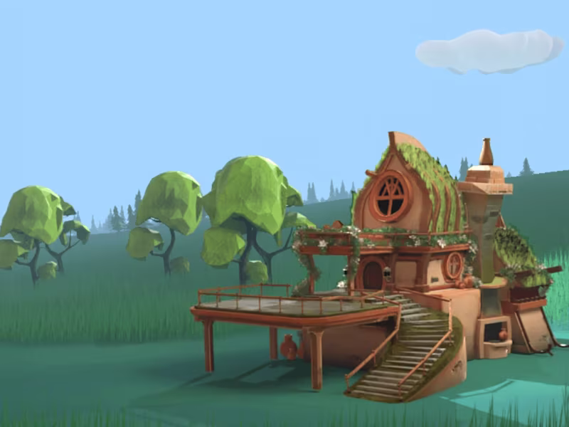 Cover image for Little world, stylized team work.