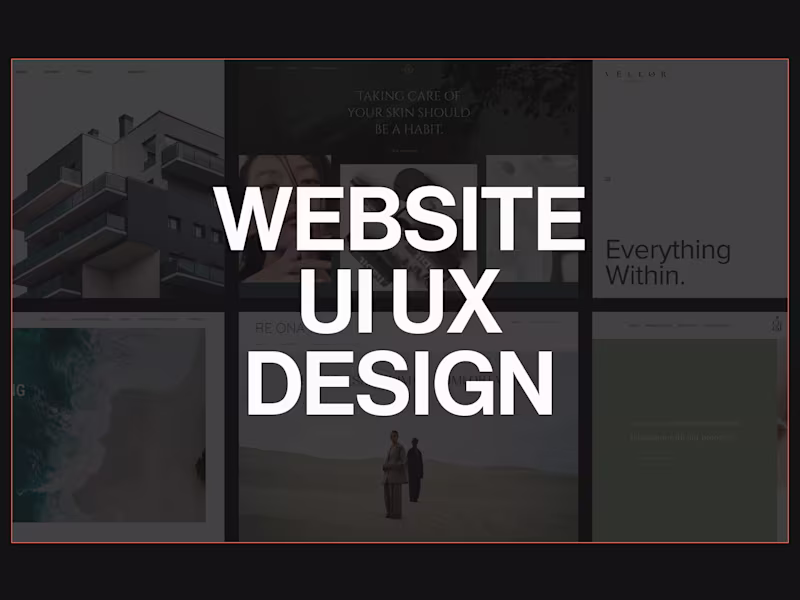 Cover image for Website UI UX Design