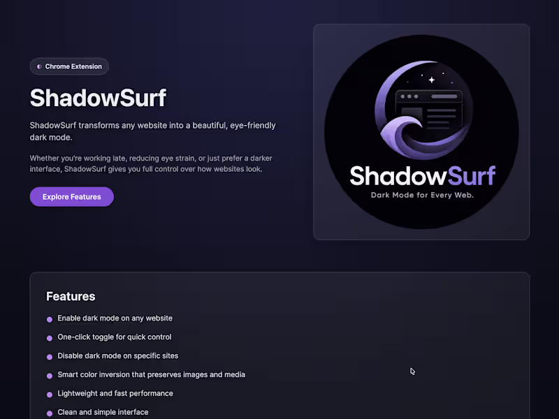 Cover image for ShadowSurf transforms any website into