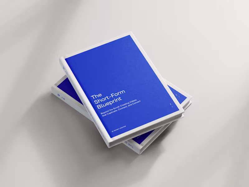 Cover image for The Short-Form Blueprint – Book Design & Visual System