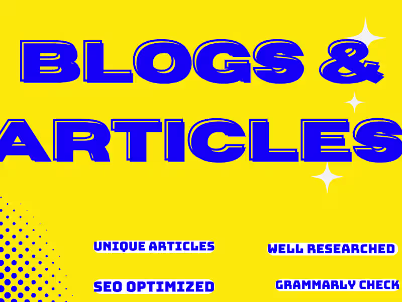 Cover image for I will write high quality SEO articles and blog posts 