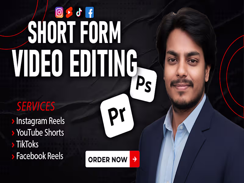 Cover image for I will edit engaging TikTok, Reels, and YouTube Shorts videos