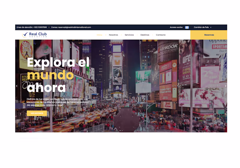 Cover image for Travel agency website (quotes and services)