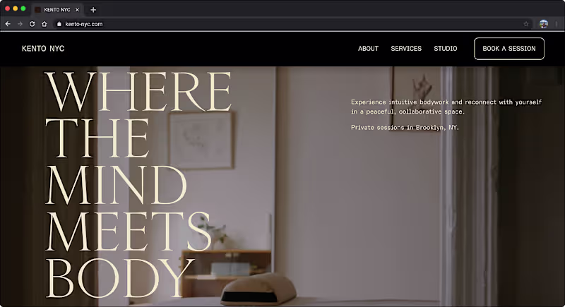 Cover image for KENTO NYC - BODYWORK STUDIO
