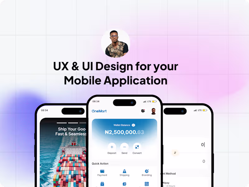 Cover image for End-to-End UX & UI Design for your Mobile Application