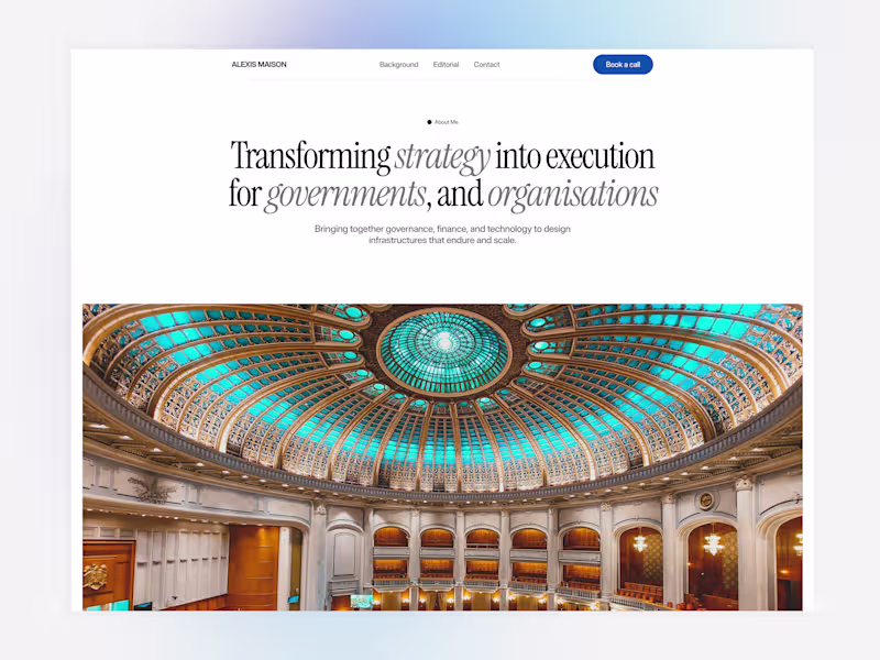 Cover image for Consulting Website Design