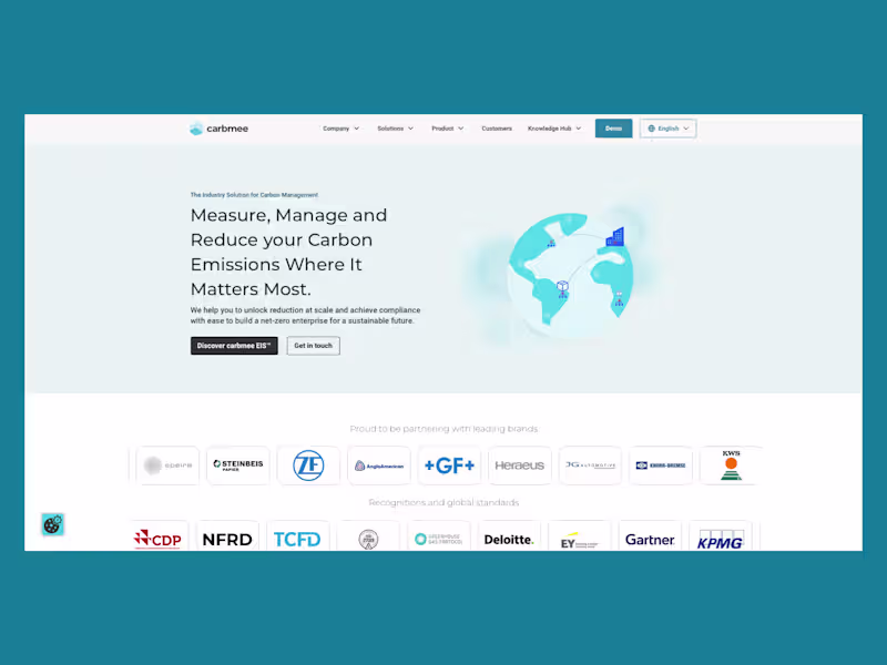 Cover image for Carbmee: Environmental Intelligence, Engineered for Business