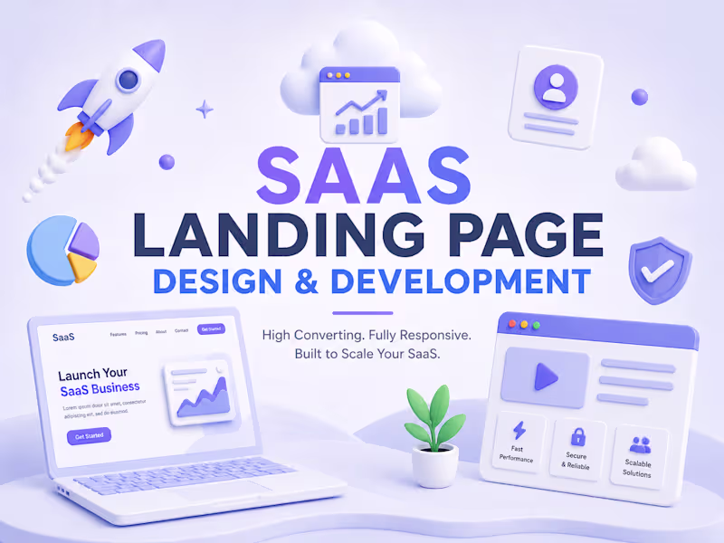 Cover image for SaaS Landing Page Design & Development