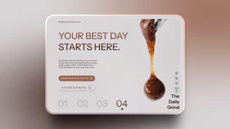 Cover image for I really need a coffee, buti made this hero design for The D...