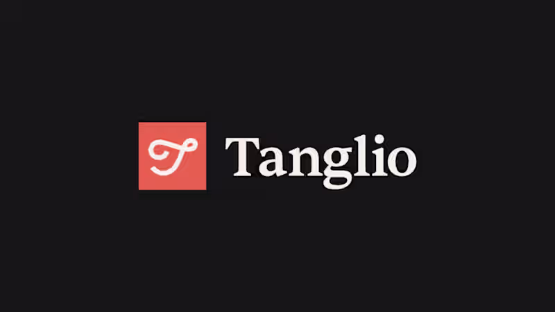 Cover image for Logo mark designed for Tanglio, a new app focused on helping...