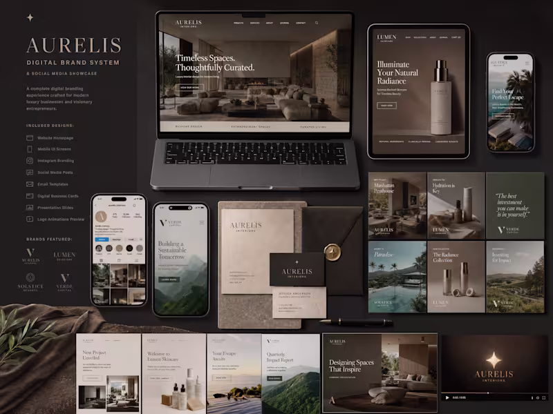 Cover image for Luxury Brand Identity & Digital