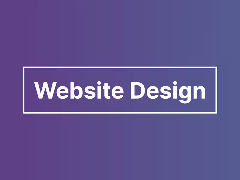 Cover image for Website Design