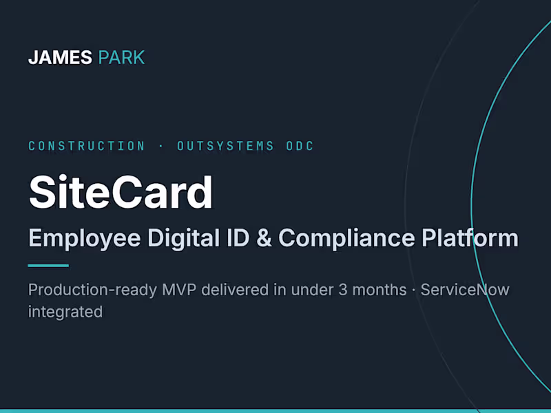 Cover image for SiteCard: Employee Digital ID & Compliance Platform