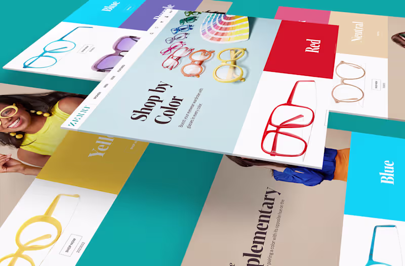 Cover image for Zenni - Shop by Color
