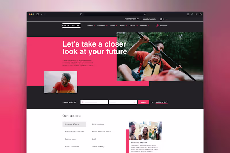 Cover image for Walter Roberts – Website redesign (UK)