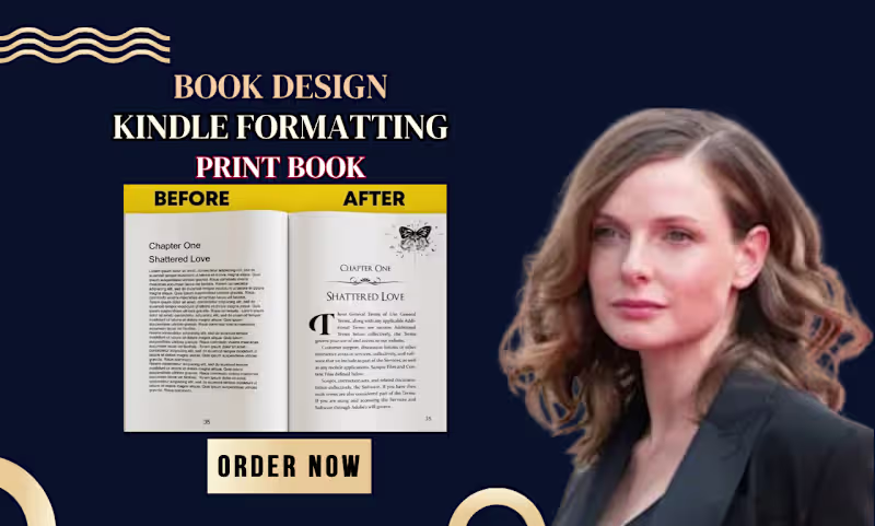 Cover image for Book proofreading, editing and kdp book formatting