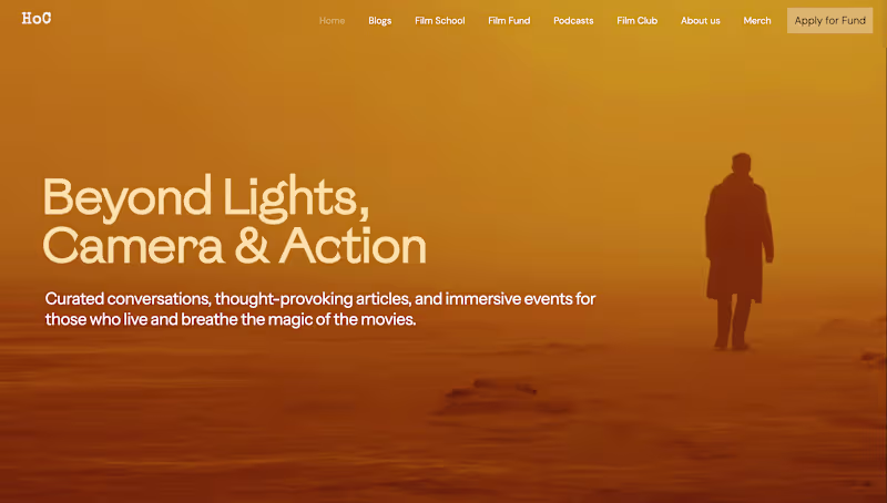 Cover image for Humans of Cinema Webstie