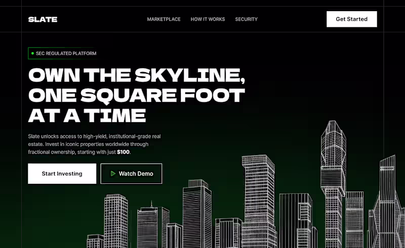 Cover image for A few screens from slate,