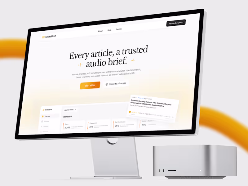 Cover image for KindleBrief: Transforming Academic Journals into Audio