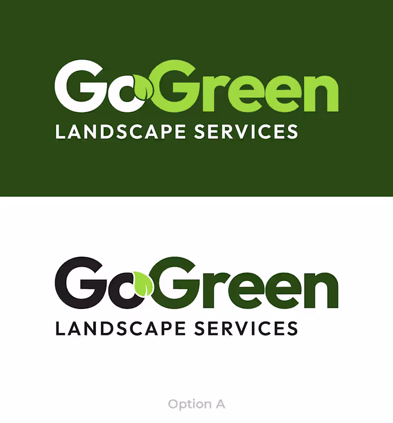 Cover image for Go Green Landscaping Logo Design