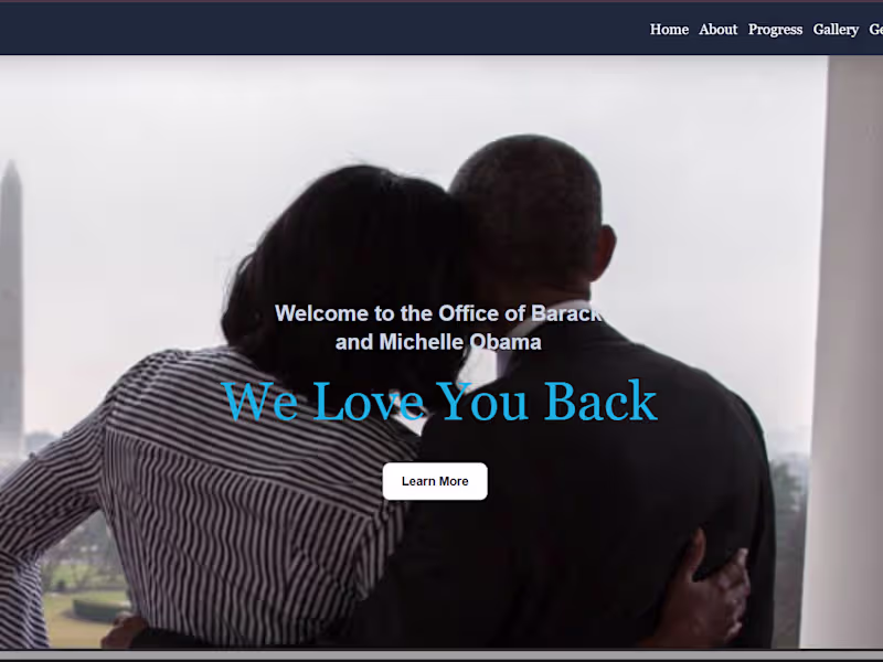 Cover image for Obama Foundation Clone Page Development