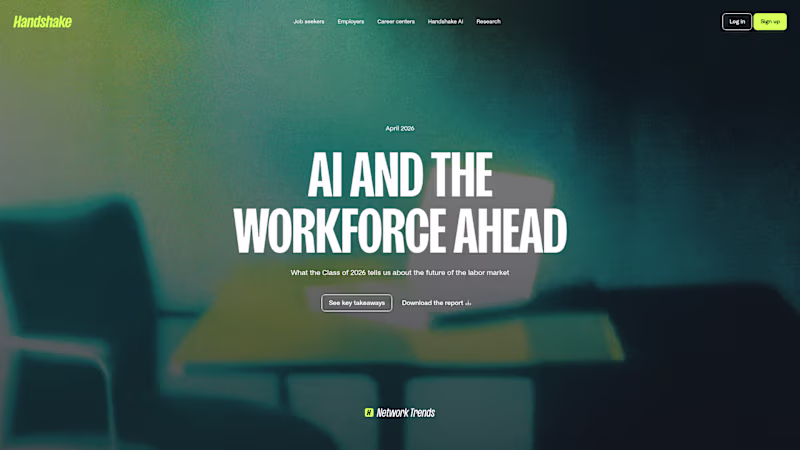 Cover image for Handshake - AI Outlook Interactive Report