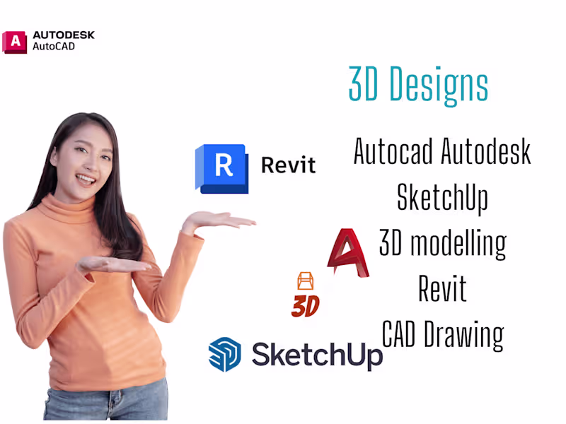 Cover image for AutoCAD Expert 3D Modelling&2D| Rendering| Revit| Architectural 