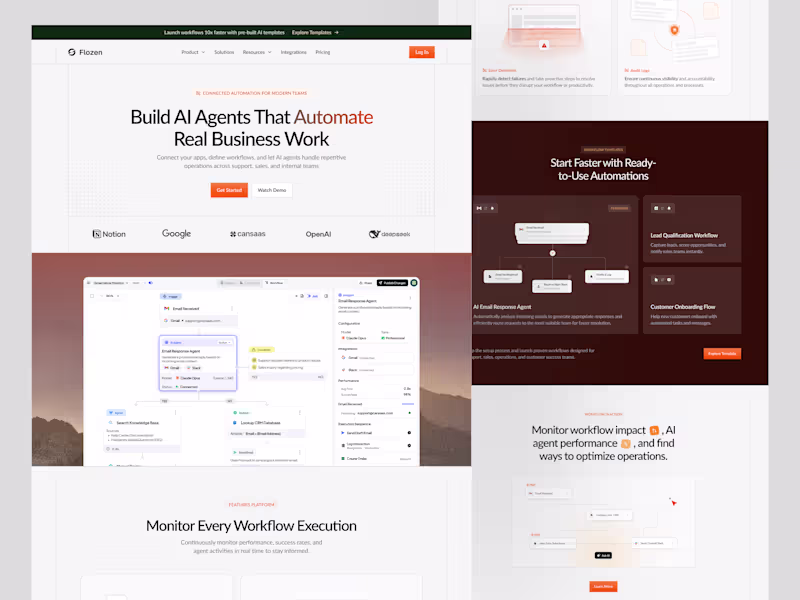 Cover image for Landing Page Design for Flozen